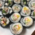 しのぶぅぅ's cooksnap of when they made サバマヨ巻き寿司♬.