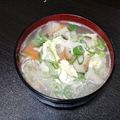 o^o^oayuayu's cooksnap of when they made たべまる給食【かきたま汁】.
