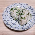 アクセル☆'s cooksnap of when they made わさび菜の胡麻おにぎり.