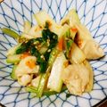 ゆまつは's cooksnap of when they made おつまみ＊鶏皮とセロリのピリ辛ラー油和え.