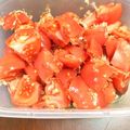 ステルトミチル's cooksnap of when they made トマトの大量消費！おかかかけ白だし浸し～.
