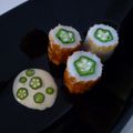 totoha's cooksnap of when they made ☆星がいっぱい！オクラ竹輪を梅マヨで♪.