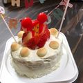 なたなたなたでこ's cooksnap of when they made 1歳の誕生日ケーキ♡.