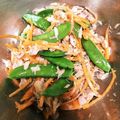 コッピー３０５'s cooksnap of when they made あと1品に！お弁当に！絹さやのツナ和え.