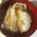 しげくん☆'s cooksnap of when they made 鶏がらスープで簡単♪白菜のお雑煮.