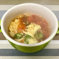 はらぺこしろうさぎ's cooksnap of when they made ★トマトとオクラと卵のふわふわ中華スープ.