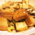 ☆ゆみよ☆'s cooksnap of when they made 簡単万能常備菜！高菜と厚揚げの玉子とじ.