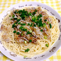 クリちゃん0309's cooksnap of when they made しらすと大根おろしの和風スパゲティ.
