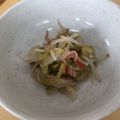 sakura7020's cooksnap of when they made 簡単白菜ともやしとカニカマの白だし和え.
