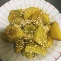 mimiccoo's cooksnap of when they made レンジでお弁当一品☆さつまいもの味噌和え.