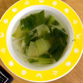 海天藍's cooksnap of when they made ちんげん菜ともやしで☆簡単中華風スープ.