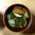 海天藍's cooksnap of when they made チンゲン菜と椎茸のスープ.