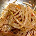 平野さんちの嫁's cooksnap of when they made 簡単♪食べるラー油で、もやしのナムル風♪.