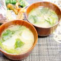 makichihua's cooksnap of when they made ■ほうれん草とかぶの即席ばり味噌汁■.