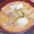 卵せんべい's cooksnap of when they made 豚キムチ味噌煮込みスープ.