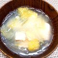 ogu0430's cooksnap of when they made 白菜と豆腐の生姜スープ.