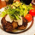 くーちなし's cooksnap of when they made ☆簡単☆基本のハンバーグ(覚書).