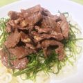 そらいろ猫's cooksnap of when they made 牛肉のしぐれ煮と大葉のそうめん.
