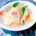 ☆３匹の子ぶた☆'s cooksnap of when they made 時短簡単♪大根とベーコンの白だし酒蒸し.