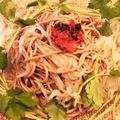 emicolate's cooksnap of when they made 梅でさっぱり　ゴマだれで大根入りお蕎麦　.