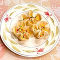 なつき☆ミ's cooksnap of when they made 餃子の皮で☆カスタードタルト風おやつ.