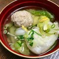 ☆さぶ☆☆'s cooksnap of when they made 簡単！ゆず香る鶏団子のお雑煮！.