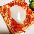 mami♪123's cooksnap of when they made ✿時短＆簡単な目玉焼きトースト✿.
