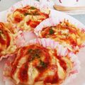 ばく★ちく's cooksnap of when they made 簡単ホットケーキＭＸで混ぜてピザ風パン♪.