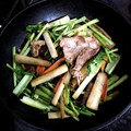 ロイヤルミルク♪'s cooksnap of when they made 大根と小松菜と豚肉の塩しょうが炒め.