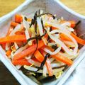 ☆★あんず姫★☆'s cooksnap of when they made もやしとにんじんのナムルwith塩昆布.