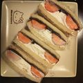 まいまい7090's cooksnap of when they made 萌え断♪あんこと苺のホイップサンドイッチ.