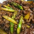 ８６３１７６'s cooksnap of when they made お弁当に牛アスパラのわさマヨ醤油炒め.