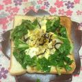 ぽぽきゅ's cooksnap of when they made セロリのゴマおかか塩昆布和トースト.