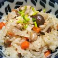 ほ。りりん's cooksnap of when they made 給食★鶏ごぼうピラフ.