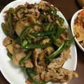 クック9P6O5D☆'s cooksnap of when they made 《加賀れんこん農家》蓮根青椒肉絲.