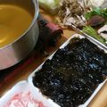 ちーゆづアーちゃん☆'s cooksnap of when they made 旬の味＊生わかめと春菊のしゃぶしゃぶ.