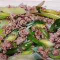 かわご☆'s cooksnap of when they made 豚ひき肉とねぎのバター炒め.