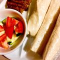 ame-ikuru's cooksnap of when they made 残りのおかずDEラップサンド.