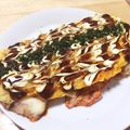 やっちゃこ's cooksnap of when they made ★☆チーズ&キムチin半熟卵の豚平焼き☆.