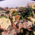 アブシンベル's cooksnap of when they made ほうれん草と豚肉のたまご炒め.