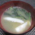 ジョングレ's cooksnap of when they made 笹かまぼこと大根葉の味噌汁.