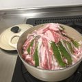 クックZKW4OO☆'s cooksnap of when they made ルクルーゼさっぱり美味しい蒸し豚サラダ.