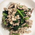 kanausa♡'s cooksnap of when they made 豚と小松菜の炒め物.