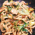 tomitomico's cooksnap of when they made 簡単 コストコのプルコギで焼きうどん♪.