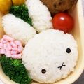 Chaaa_room's cooksnap of when they made ミッフィーちゃんのお弁当（キャラ弁）.