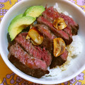 horseland's cooksnap of when they made わさびじょうゆの和風ステーキ丼.