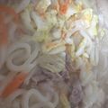 ﾌﾞﾚﾝﾀﾞ's cooksnap of when they made ごま豆乳鍋の残りでおうどん♡.