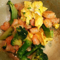makotone's cooksnap of when they made 冷凍海老とブロッコリーと卵のバター炒め.