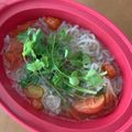 クック2JWD2O☆'s cooksnap of when they made レンジで！トマトと春雨のエスニックスープ.