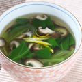 saku95's cooksnap of when they made チンゲン菜と椎茸のスープ.